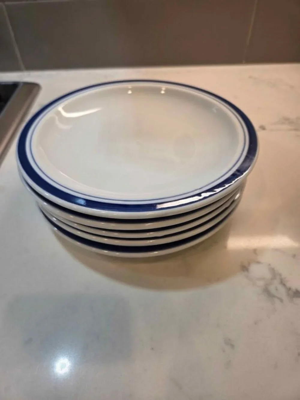 Pottery Barn small plates about 8